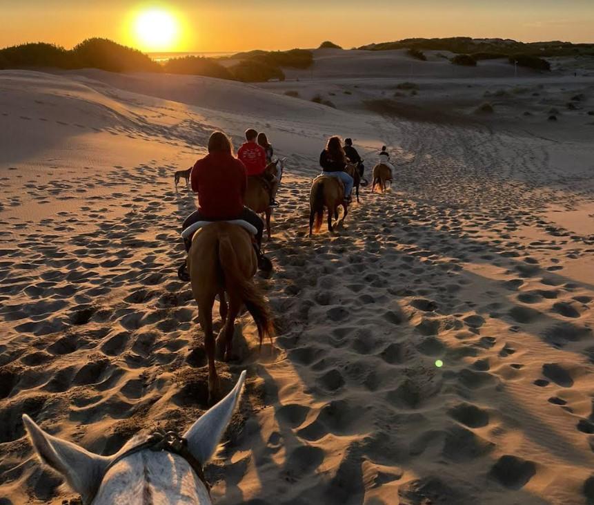 Un atardecer de cabalgatas en las playas y senderos asombrosos en la provincia de Buenos Aires