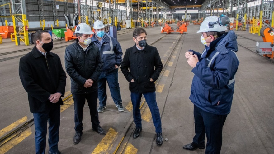Kicillof visitó el parque industrial y tecnológico de Florencio Varela