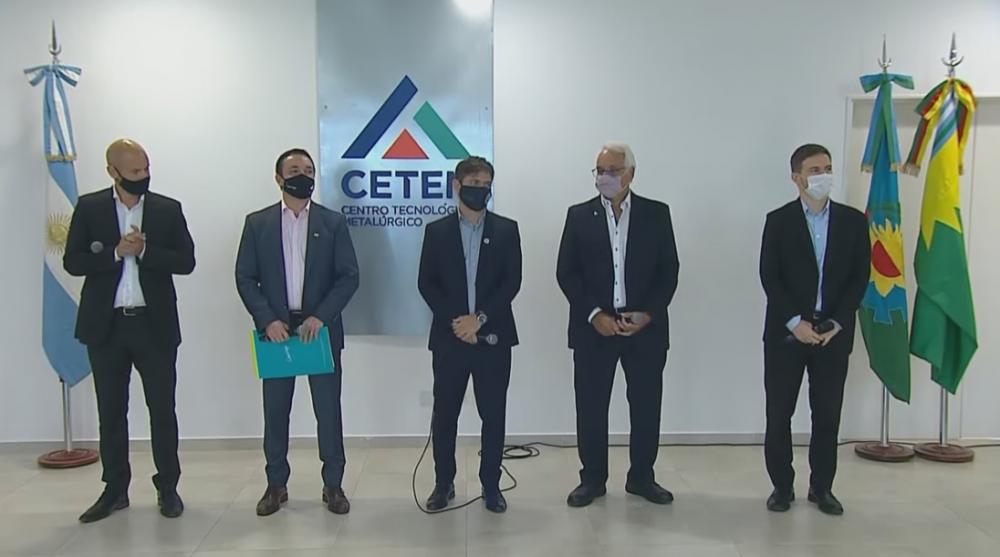 En vivo: Kicillof encabeza anuncio de inversión para el Centro Tecnológico  Metalúrgico (CETEM)