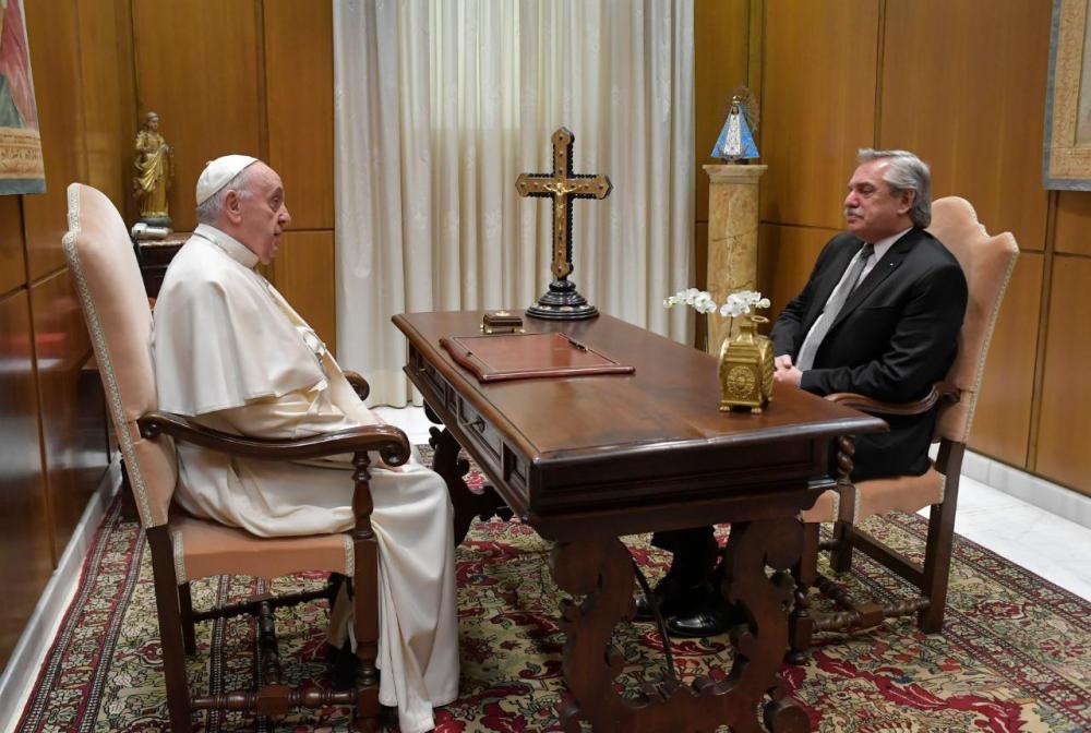 El presidente Alberto Fernández se reunió con el Papa Francisco en el Vaticano