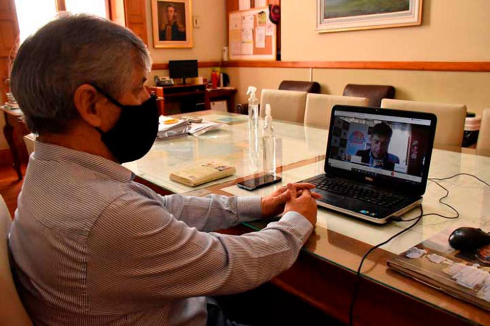 Britos participó de una videoconferencia por la situación epidemiológica