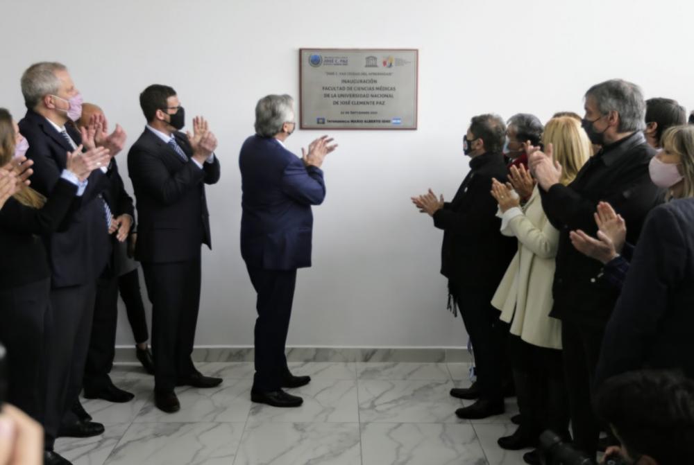 Kicillof participó de la inauguración de la facultad de Ciencias Medicas de la UNPAZ