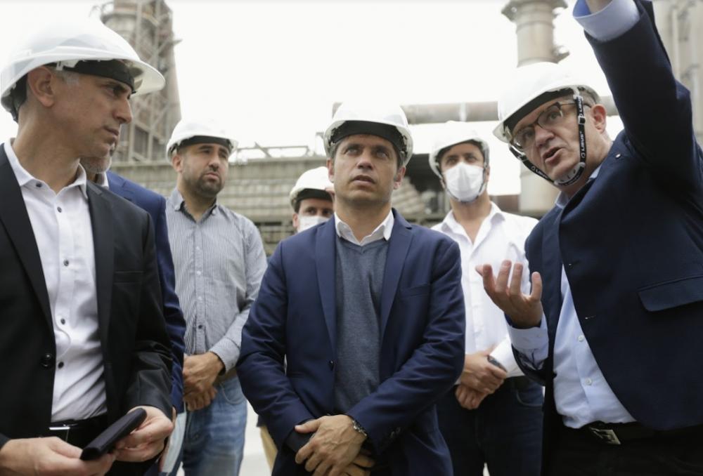 Kicillof participó de la inauguración de una nueva línea de producción de cemento de Loma Negra