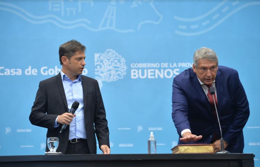 Kicillof le tomó juramento al ministro de Transporte de la provincia de Buenos Aires
