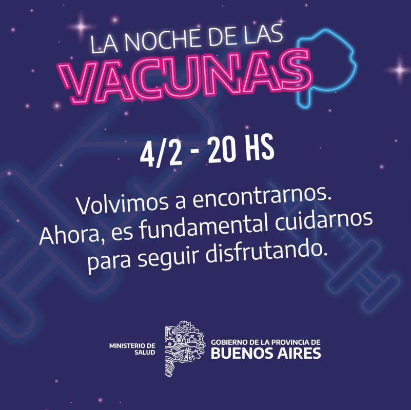 Cuáles son los 100 puntos de "La noche de las vacunas" en la provincia de Buenos Aires