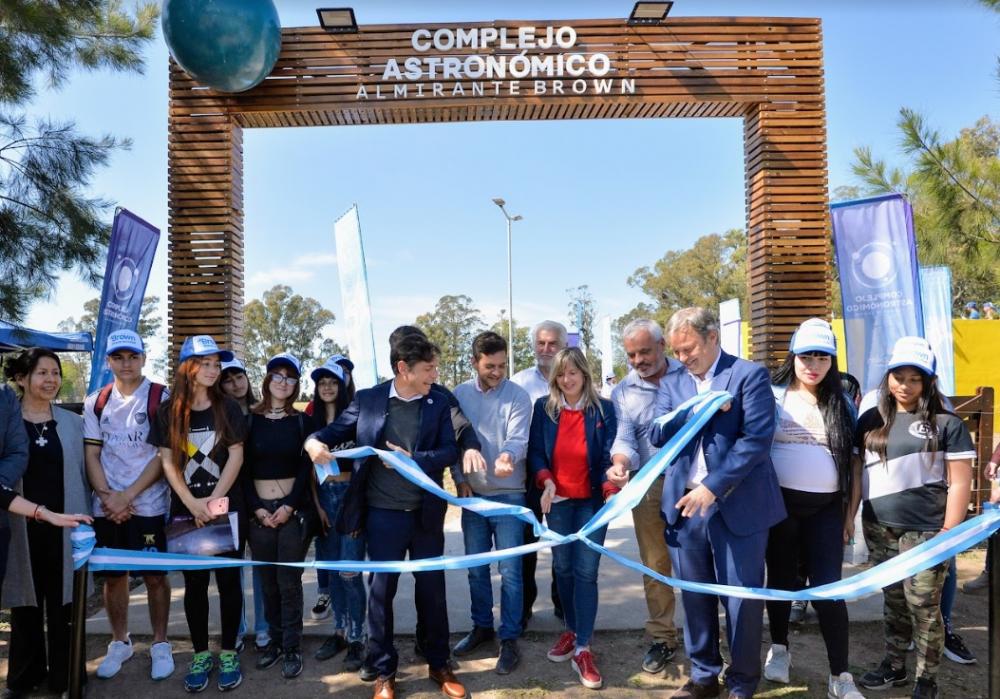 Kicillof inauguró el Parque Astronómico y la Casa de la Cultura de Ministro Rivadavia