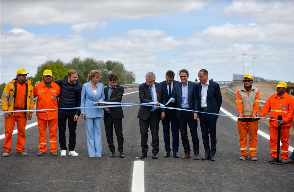 Kicillof participó de la presentación de la obra de finalización de la Autopista Ezeiza - Cañuelas