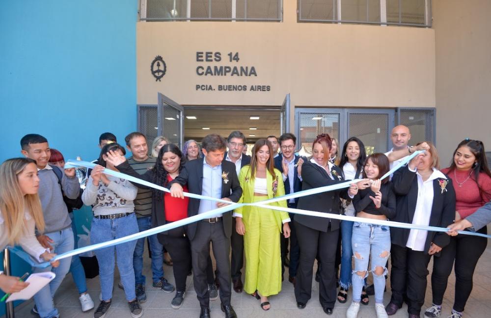 Se inauguró el nuevo edificio de la Escuela Secundaria N° 14 de Campana