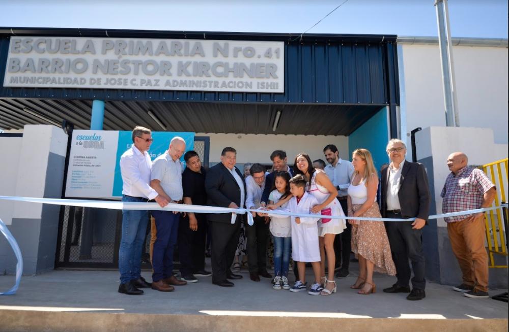 Kicillof e Ishii inauguraron la Escuela Primaria N°41