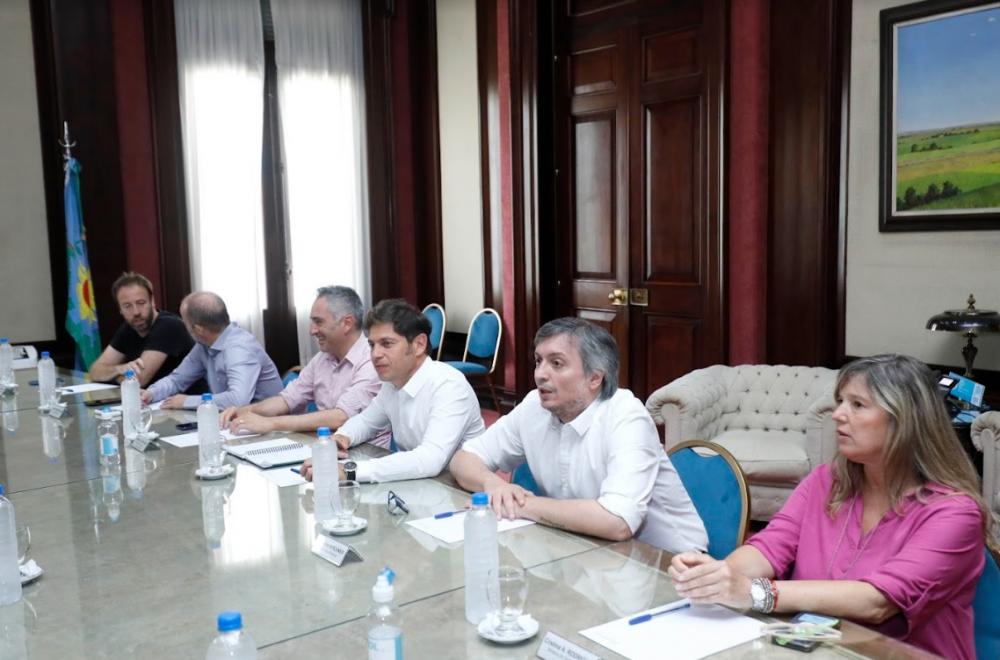 Kicillof encabezó un encuentro de trabajo junto con Máximo Kirchner