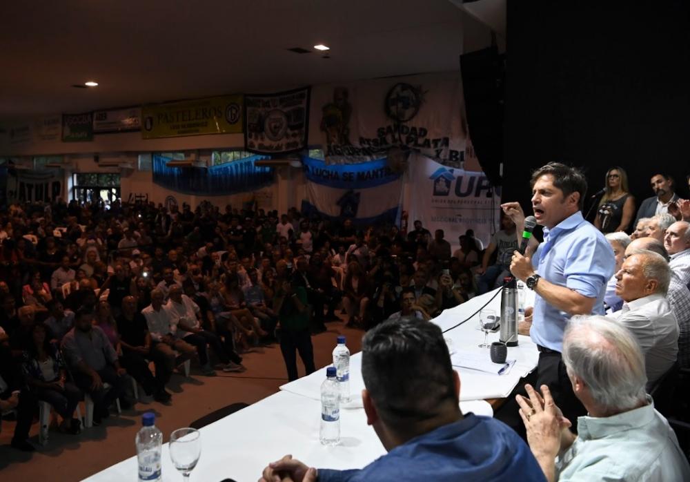 Kicillof participó del acto de normalización de la CGT Regional La Plata