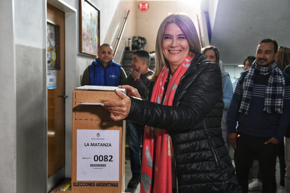 Verónica Magario votó en La Matanza: "Siempre convocamos a la participación"