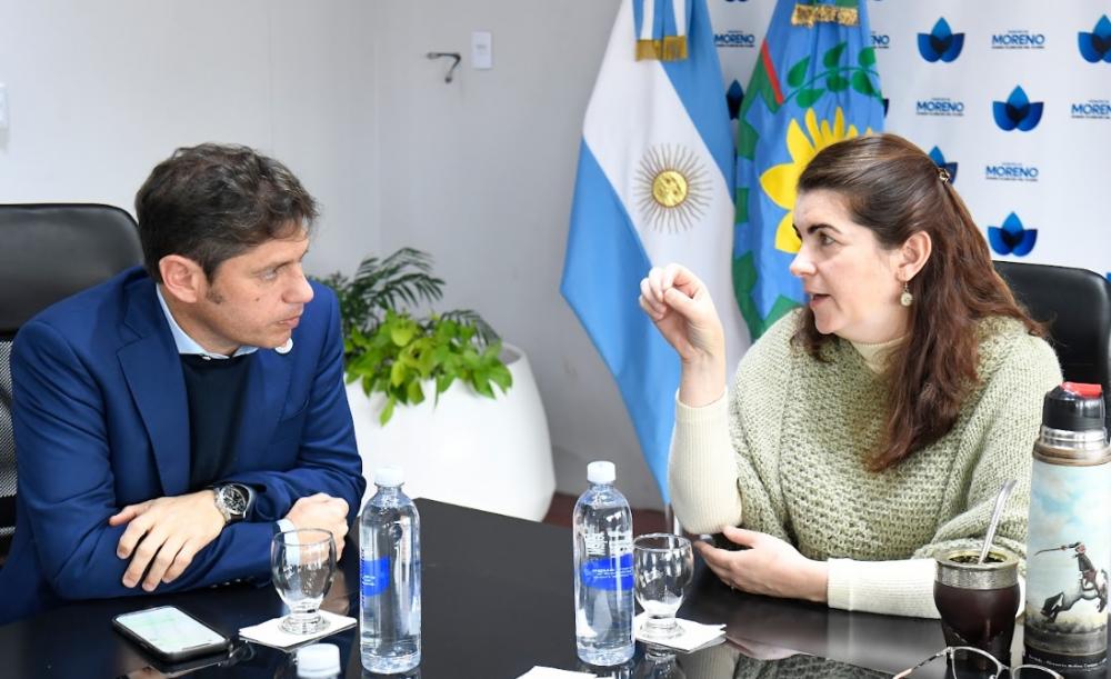 Kicillof se reunió con la intendenta Mariel Fernández