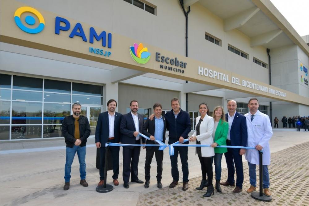 Kicillof y Massa inauguraron el Hospital del Bicentenario PAMI Escobar