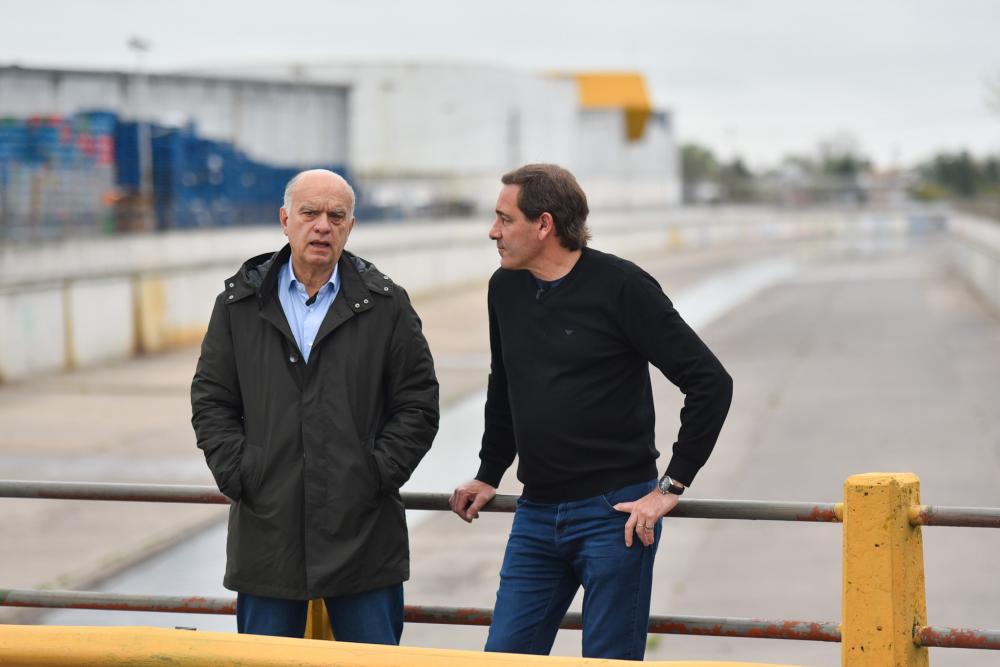 Garro y Grindetti anunciaron la segunda etapa del Plan de Obras Hidráulicas para La Plata