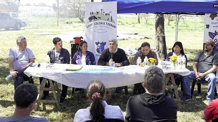 Rodríguez participó de la presentación de una nueva usina láctea en Maipú
