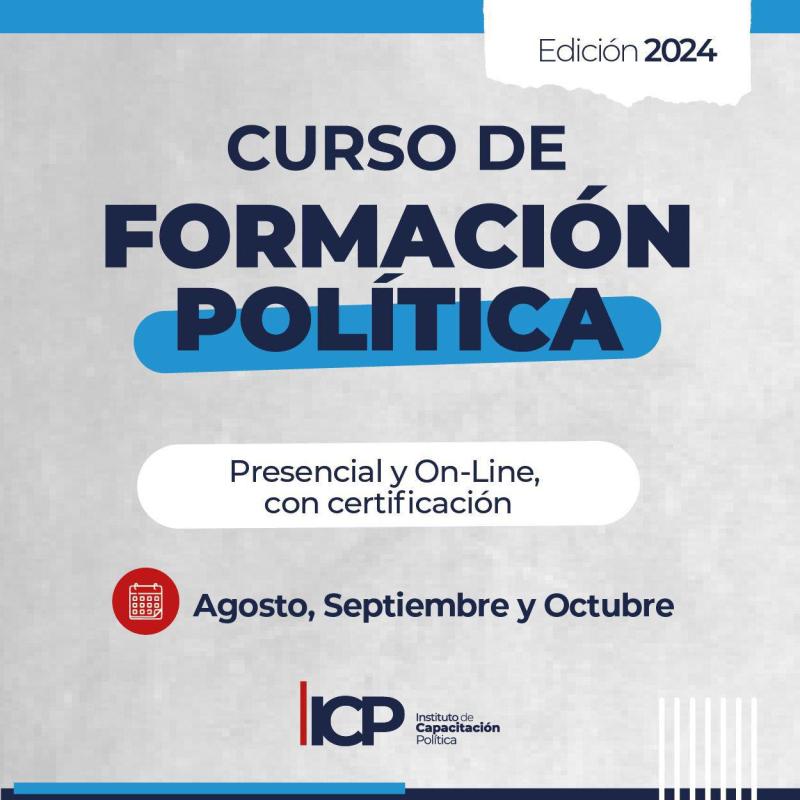 El ICP lanza nuevo curso de formación política: cuándo, dónde y cómo anotarse