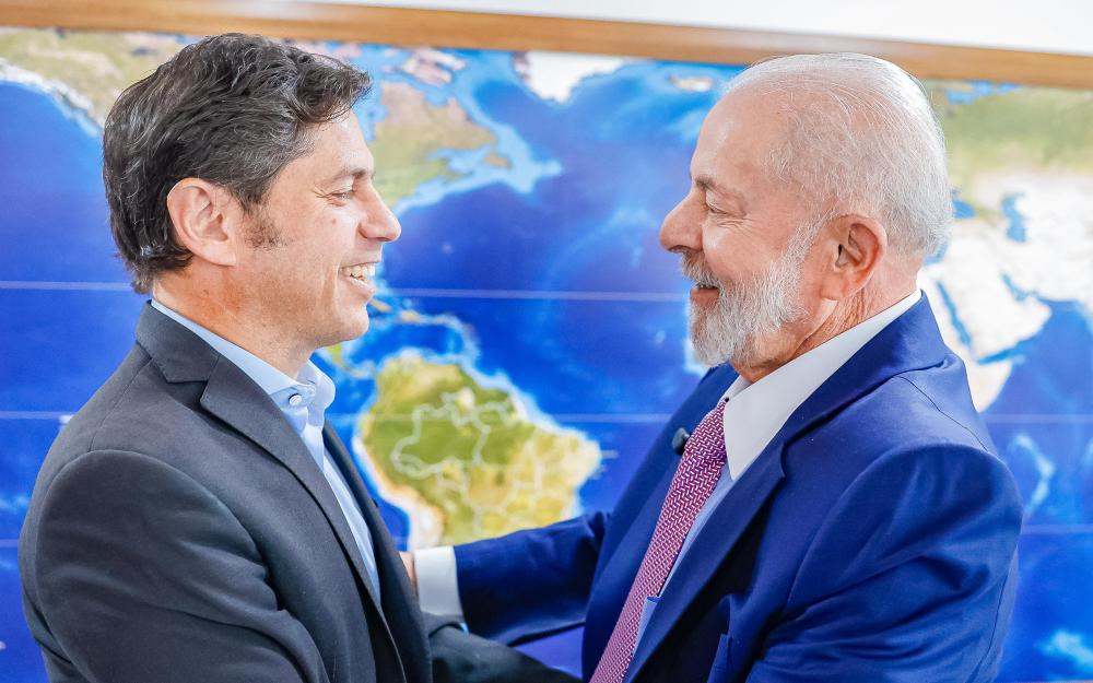 Kicillof se reunió con el presidente Lula da Silva