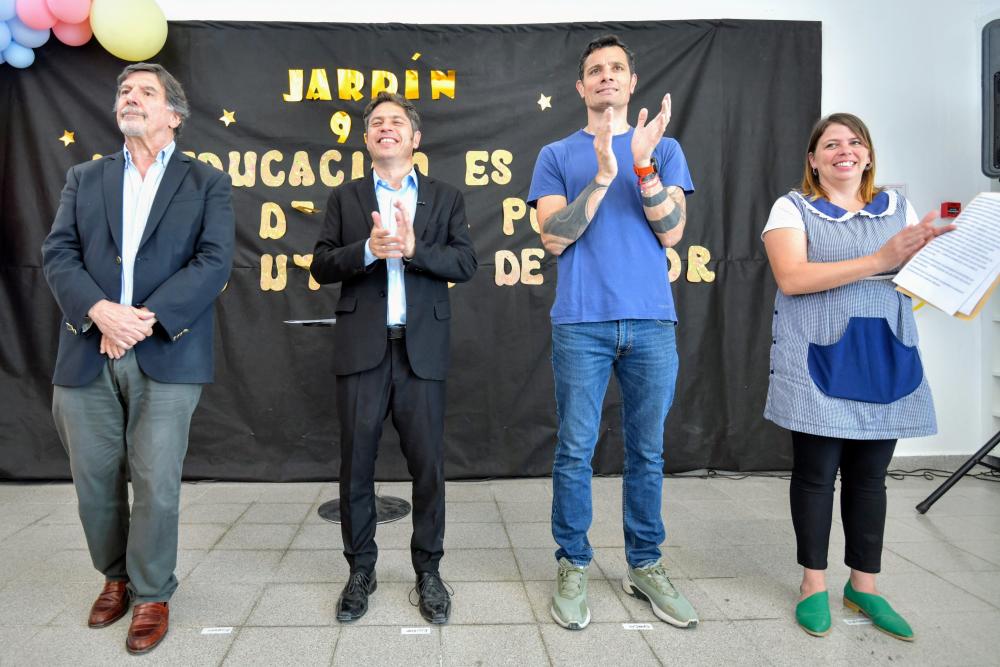 Kicillof inauguró el nuevo Jardín de Infantes N°930