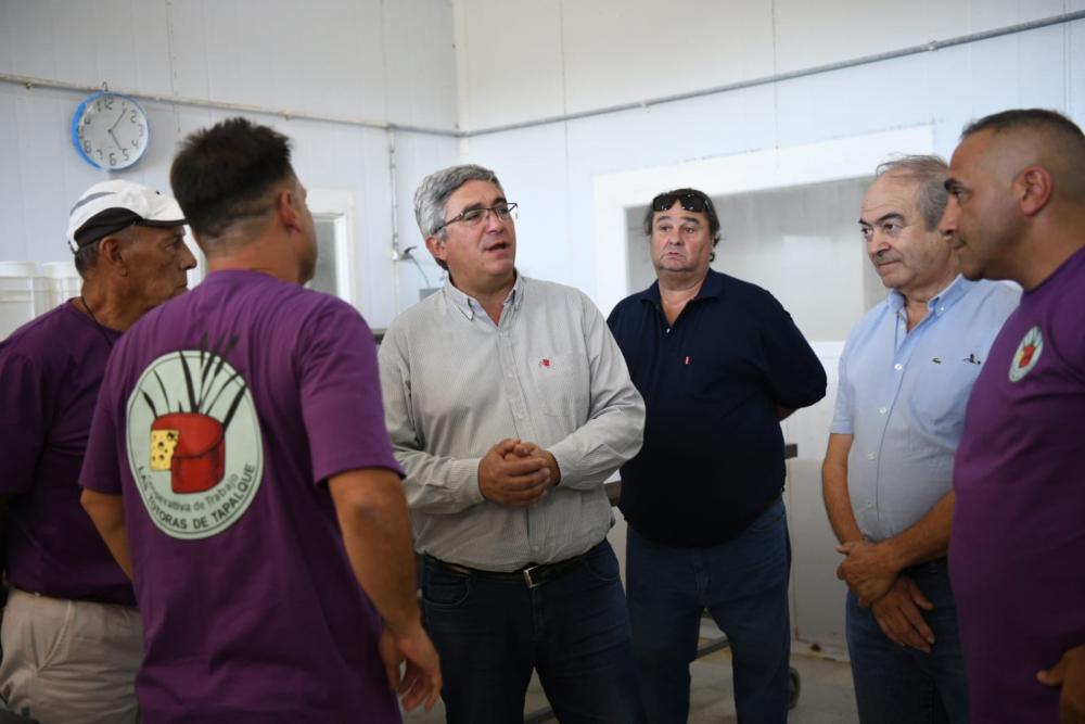 Rodríguez recorrió establecimientos y dialogó con productores en Tapalqué